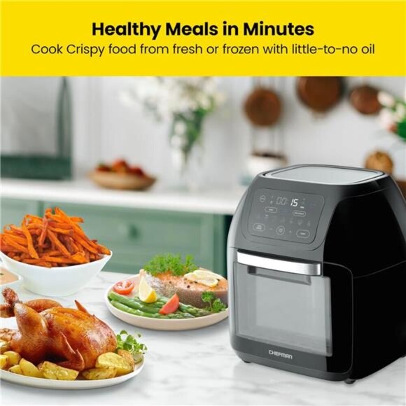 Multifunctional Digital Air Fryer+ Rotisserie, Dehydrator, Convection Oven - Picture 3 of 7